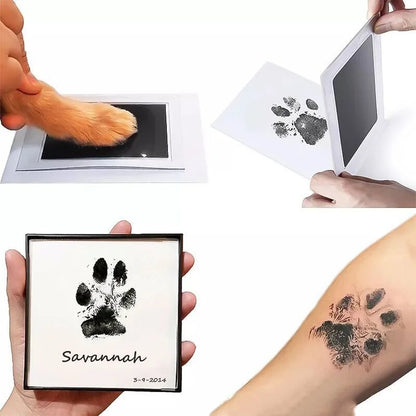 Cat Dog Paw Print Ink Kit Pad Baby Footprints Newborn Shower Handprint Easy Diy Clean Touch Inkless Safe Non-toxic Pet Souvenir