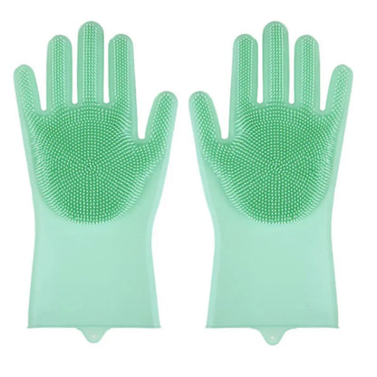 Silicone Pet Dog Bath Gloves Teddy Scrub Brush Anti-Scratch Anti-Bite Dog Bath Accessories