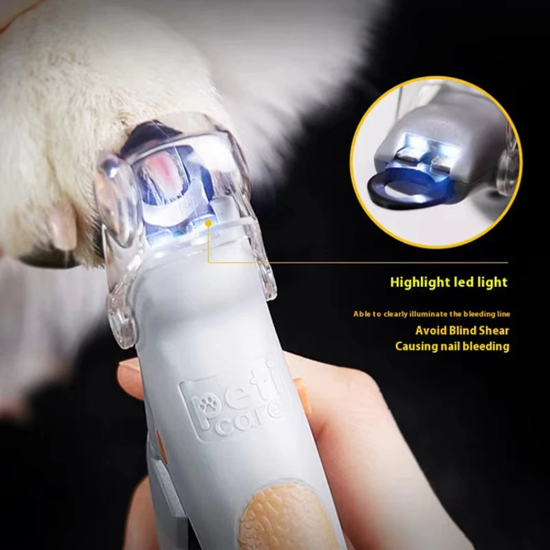Professional Pet Nail Clipper for Cats and Dogs with LED Light, Nail Toe Claw Cutter Scissors, Essential Pet Grooming Tool