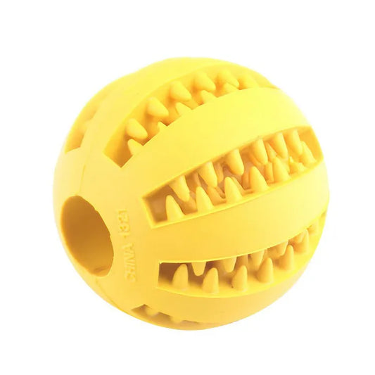 Dog Toy Ball, Nontoxic Bite Resistant Toy Ball for Pet Dogs Puppy Cat, Dog Pet Food Treat Feeder Chew Tooth Cleaning Ball