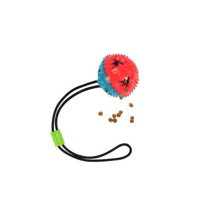 1PC Interactive Dog Chew Toy Molar Ball Pet Teething Suction Cup Rope Puzzle Dispensing Chewers Fun Doggy Playtime Essential