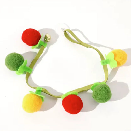 Durable Tomato Shaped Cat Teaser Toy with Bell Interactive Self-Play Kitten Toy for Boredom Relief Essential Pet Supplies