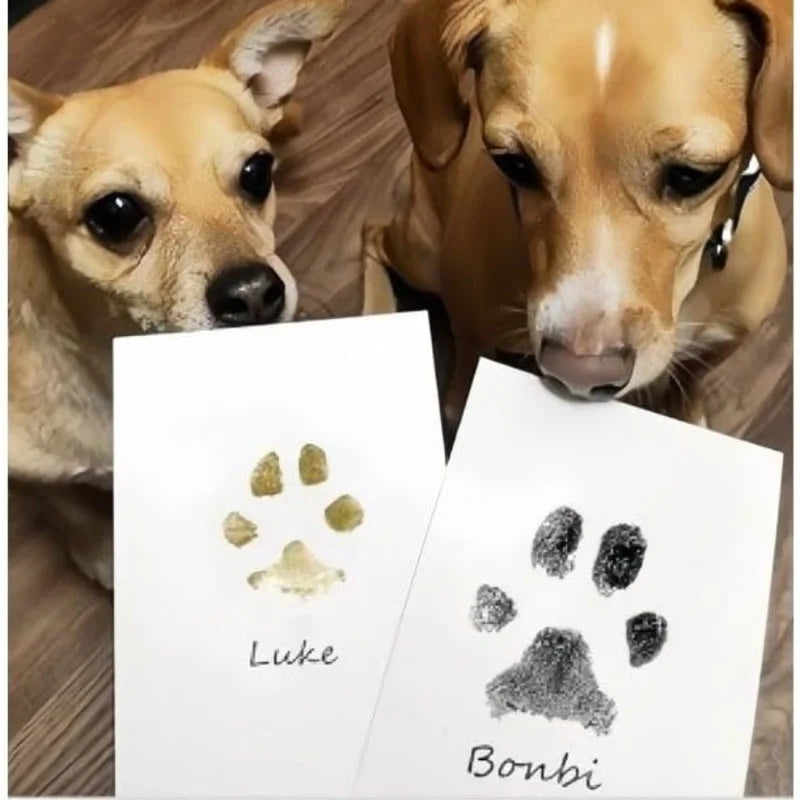 Cat Dog Paw Print Ink Kit Pad Baby Footprints Newborn Shower Handprint Easy Diy Clean Touch Inkless Safe Non-toxic Pet Souvenir