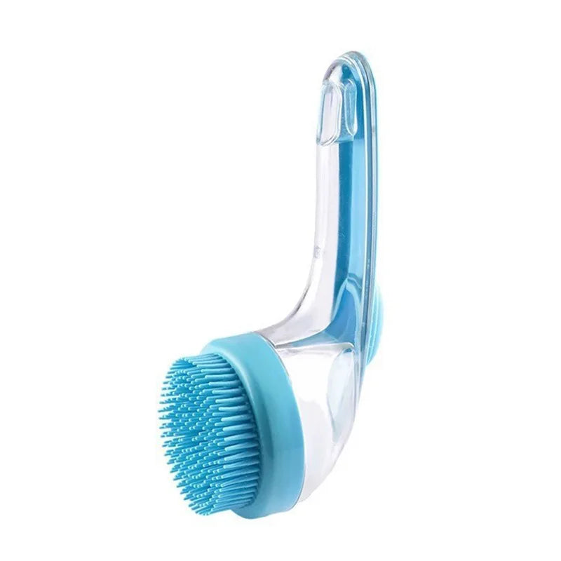 Dog Bath Brush Pet Cat Bath Grooming Device Portable Silicone Bath Massage Brush Dog Scrubbing Bath Essential Pet Supplies