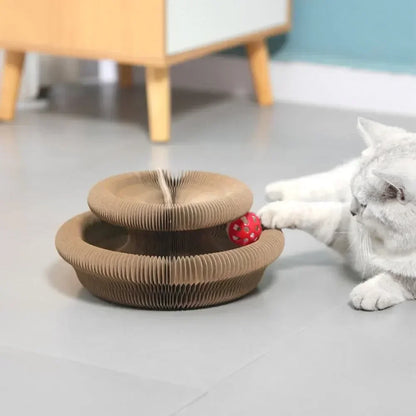 Interactive Cat Scratching Board with Magic Organ Design - Durable Claw Grinding Toy for Playful Felines, Essential Pet Supply