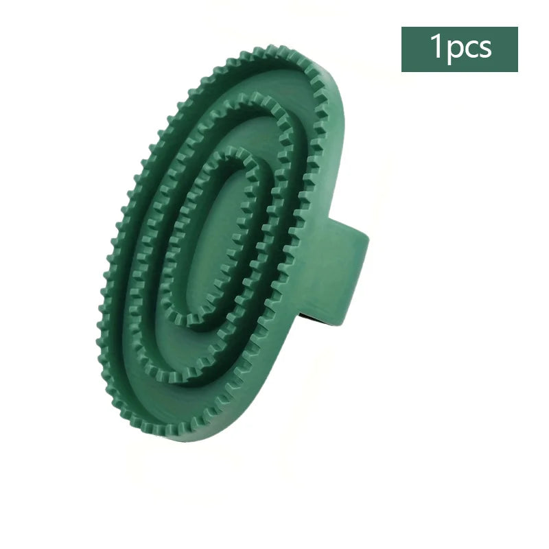 1pc Rubber Massage Cleaning Brush for Horses Durable Detangling  Tool for Bathing Equestrian Care Essentials  Horse Pet Grooming