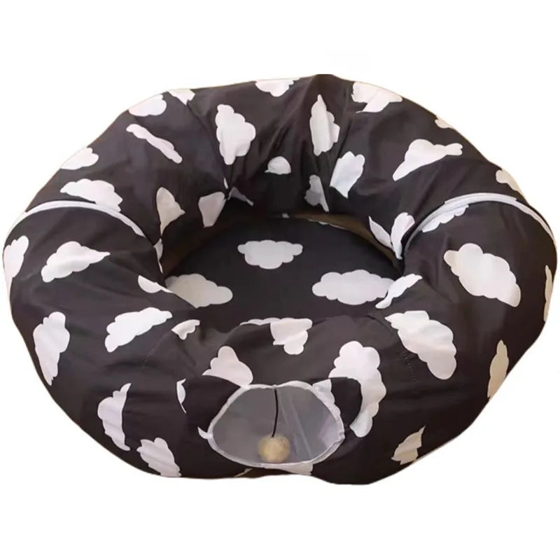 Foldable Cat Tunnel Wholesale, Pop-up Play Tent with Holes, All Season Cat Cave Toy, Hot Selling From Manufacturer