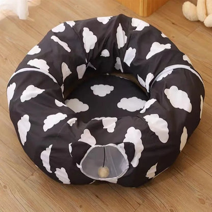 Foldable Cat Tunnel Wholesale, Pop-up Play Tent with Holes, All Season Cat Cave Toy, Hot Selling From Manufacturer
