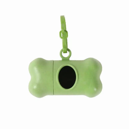 Bone Shaped Portable Pet Garbage Bag Dispenser with Towing Clip, Essential for Outdoor Pets, Pet Accessories Take A Walk
