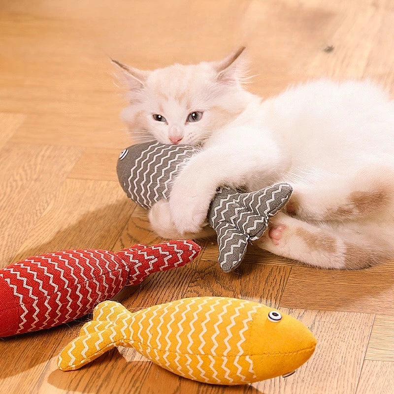 Hot Selling Cat Toy Catnip Simulation Fish Pet Toys To Relieve Boredom and Prevent Biting and Grinding Teeth Cat Toy Pet Supplie