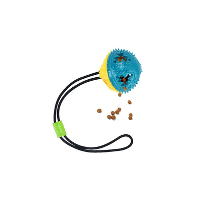 1PC Interactive Dog Chew Toy Molar Ball Pet Teething Suction Cup Rope Puzzle Dispensing Chewers Fun Doggy Playtime Essential