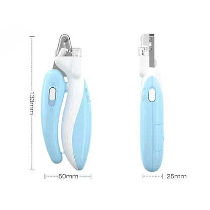 Cat Dog Nail Clipper With LED Light Anti-Over Cutting Guard Cute Beginner Friendly Trimmer Scissors Pet Paw Grooming Essentials