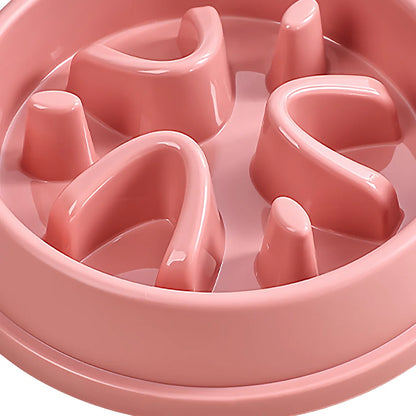 Anti-Choke Slow Feeder Pet Bowl for Dogs & Cats - Safe Eating, Durable Plastic, Essential Daily Accessory