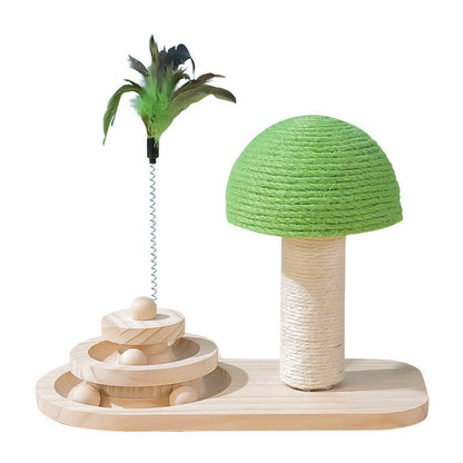 Interactive Wooden Cat Toy-2