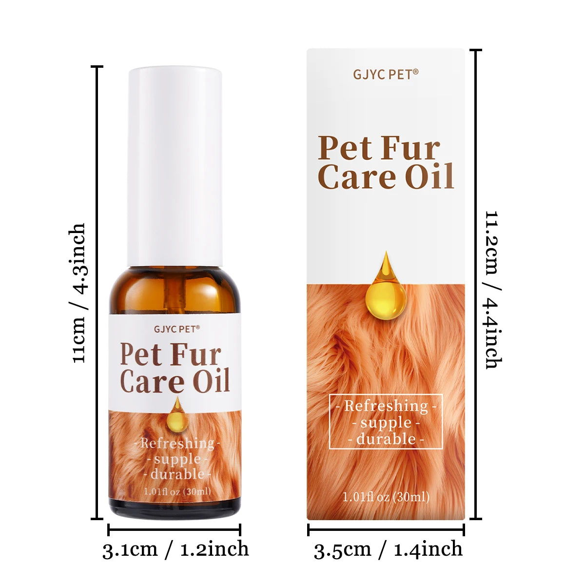 GJYC PET Premium Pet Hair Essential Oil Spray Deep Nourishment Radiant Shine Effortless Detangling For Dogs Cats