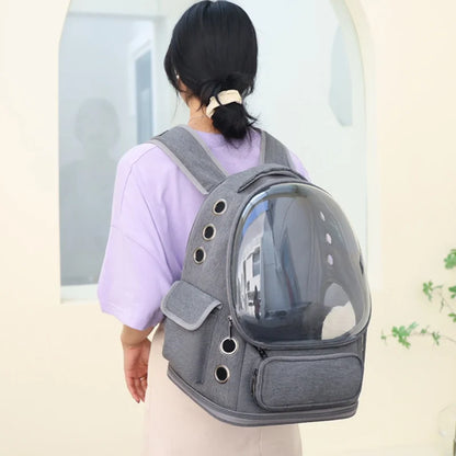 Transparent Pet Carrier Backpack Outdoor Travel Essential for Cats Small Dogs Breathable Design Comfortable Premium Pet Supplies