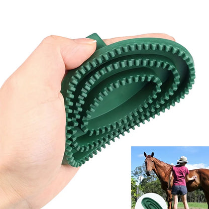 1pc Rubber Massage Cleaning Brush for Horses Durable Detangling  Tool for Bathing Equestrian Care Essentials  Horse Pet Grooming