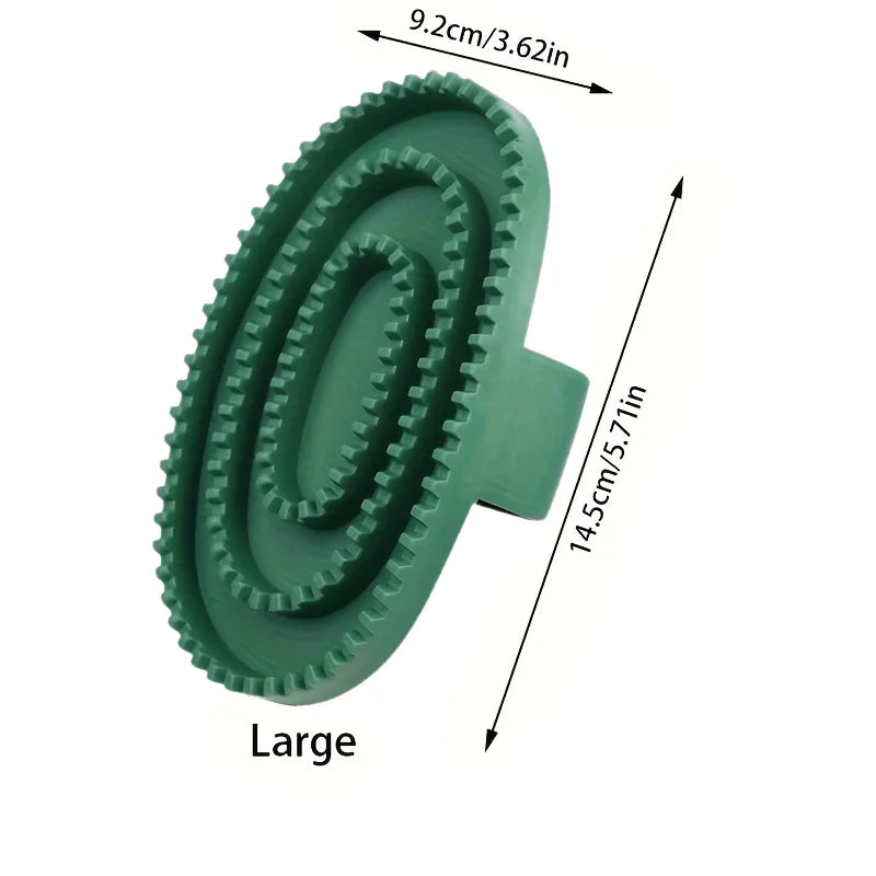 1pc Rubber Massage Cleaning Brush for Horses Durable Detangling  Tool for Bathing Equestrian Care Essentials  Horse Pet Grooming