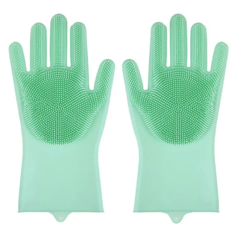 Silicone Pet Dog Bath Gloves Teddy Scrub Brush Anti-Scratch Anti-Bite Dog Bath Accessories