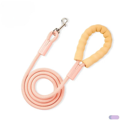 Dopamine Dog Leash Colorful Nylon Round Rope Pet Traction Rope Outdoor Walking Pet Supplies Essential
