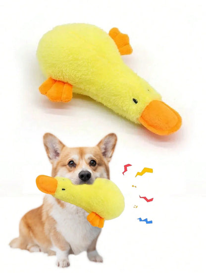 【 Hot selling recommendation 】 Simulated duck voice toy, pet bite resistant grinding toy, cat dog interactive puzzle toy, safety