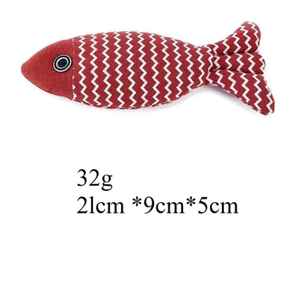 Hot Selling Cat Toy Catnip Simulation Fish Pet Toys To Relieve Boredom and Prevent Biting and Grinding Teeth Cat Toy Pet Supplie