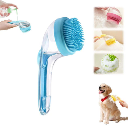 Dog Bath Brush Pet Cat Bath Grooming Device Portable Silicone Bath Massage Brush Dog Scrubbing Bath Essential Pet Supplies