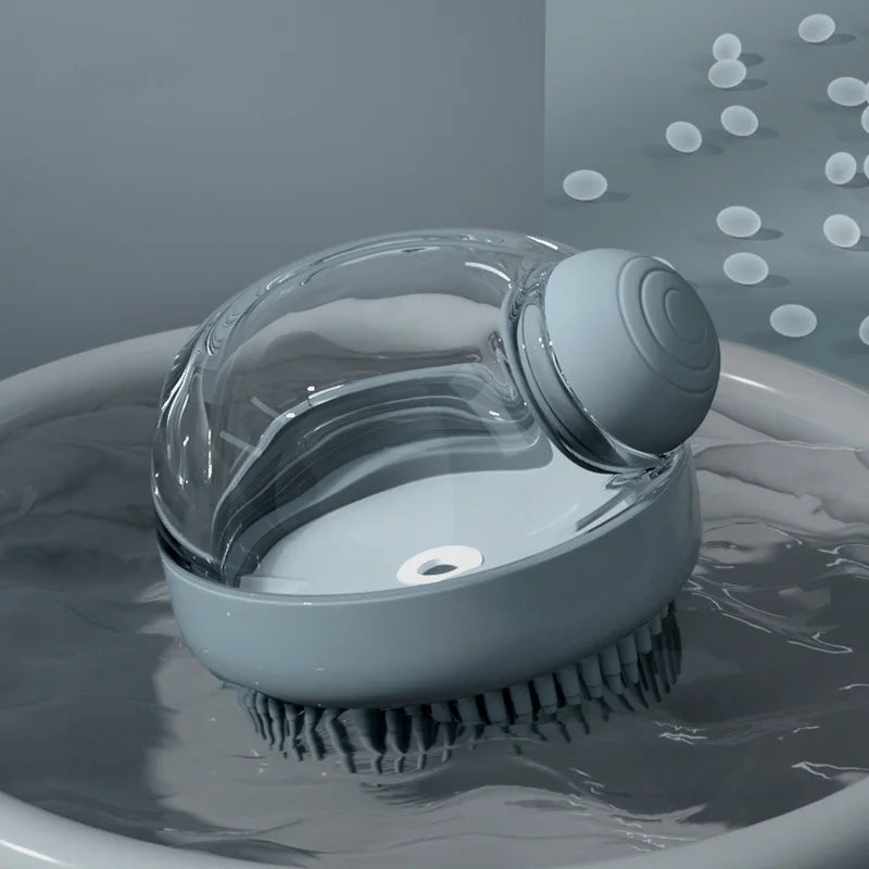 Dog Bath Brush Pet Cat Bath Grooming Device Portable Silicone Bath Massage Brush Dog Scrubbing Bath Essential Pet Supplies