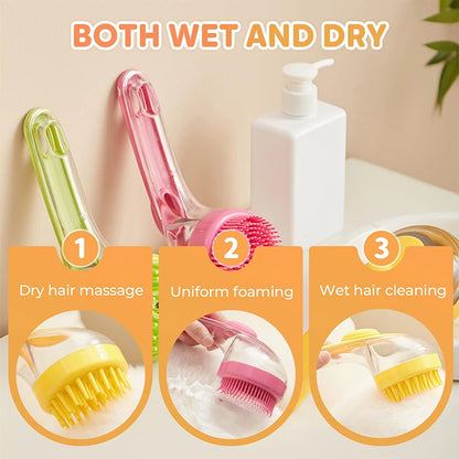Dog Bath Brush Pet Cat Bath Grooming Device Portable Silicone Bath Massage Brush Dog Scrubbing Bath Essential Pet Supplies