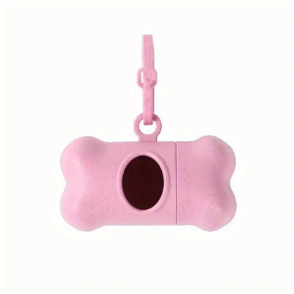 Bone Shaped Portable Pet Garbage Bag Dispenser with Towing Clip, Essential for Outdoor Pets, Pet Accessories Take A Walk