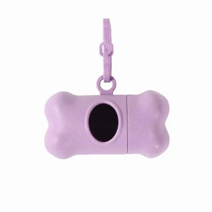 Bone Shaped Portable Pet Garbage Bag Dispenser with Towing Clip, Essential for Outdoor Pets, Pet Accessories Take A Walk