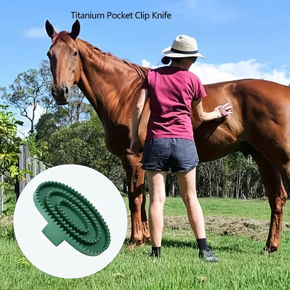 1pc Rubber Massage Cleaning Brush for Horses Durable Detangling  Tool for Bathing Equestrian Care Essentials  Horse Pet Grooming