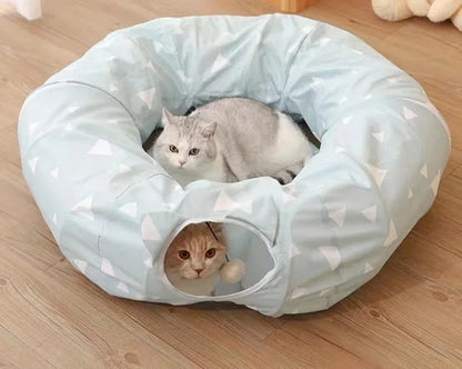 Foldable Cat Tunnel Wholesale, Pop-up Play Tent with Holes, All Season Cat Cave Toy, Hot Selling From Manufacturer