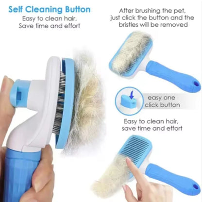 Pet Hair Remover Brush for Dogs And Cats Long Hair Grooming Comb Bath Cleaning Brush Essential Pet Supplies