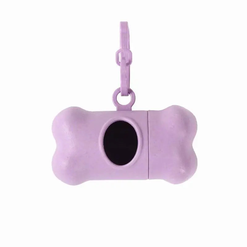 Bone Shaped Portable Pet Garbage Bag Dispenser with Towing Clip, Essential for Outdoor Pets, Pet Accessories Take A Walk