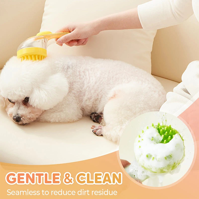 Dog Bath Brush Pet Cat Bath Grooming Device Portable Silicone Bath Massage Brush Dog Scrubbing Bath Essential Pet Supplies